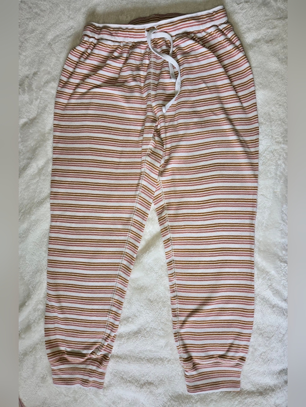 Madewell Striped Waffle Knit Pajama Joggers